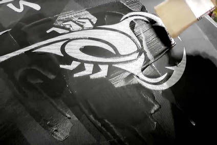 Brush Applying XCR Resin to eFoil by Bruce Creations