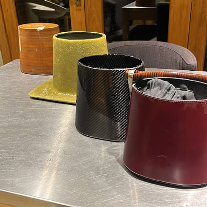 Carbon Fibre Handbag Trio Process Stages