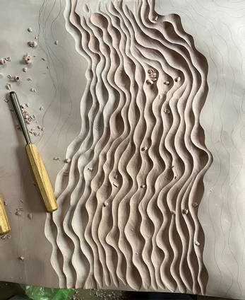 Carving Model Board by Theo Silkstone