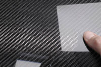 210g 2x2 Twill 3k Carbon Fibre Cloth Cured Laminate Sample Thumbnail