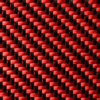 210g Red 2x2 Twill 3k Carbon Fibre Cloth (1000mm) Thumbnail