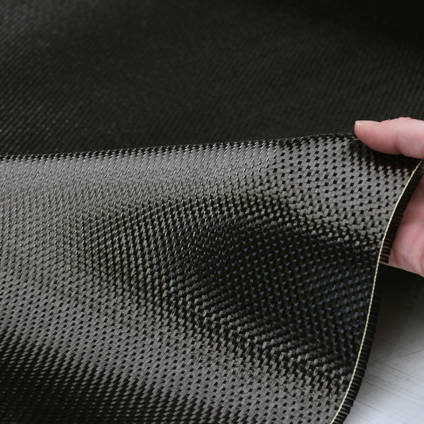 375g 5HS 6k Carbon Fibre Cloth In Hand