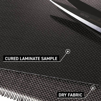 90g Plain Weave 1k Carbon Fibre Cloth Cured Lam