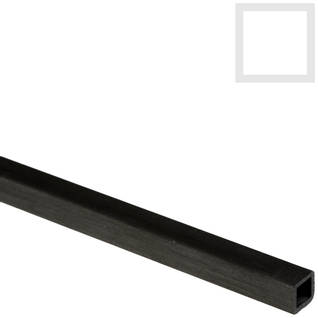6mm (4mm) Carbon Fibre Square Box Section 1000mm Thumbnail