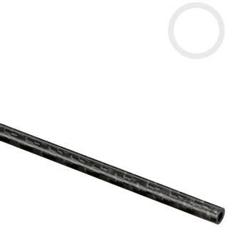 5mm (3mm) Woven Finish Roll Wrapped Carbon Fibre Tube 1000mm Thumbnail