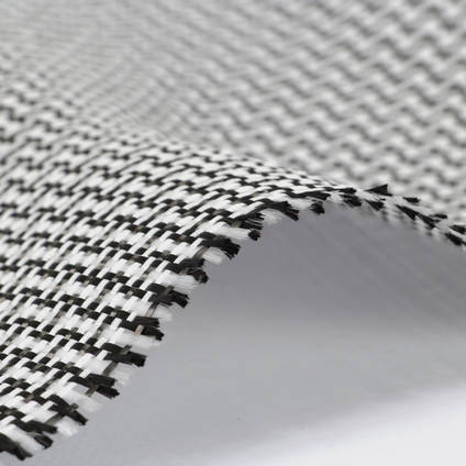 200g Plain Weave 3k Carbon Innegra Cured Laminate Sample