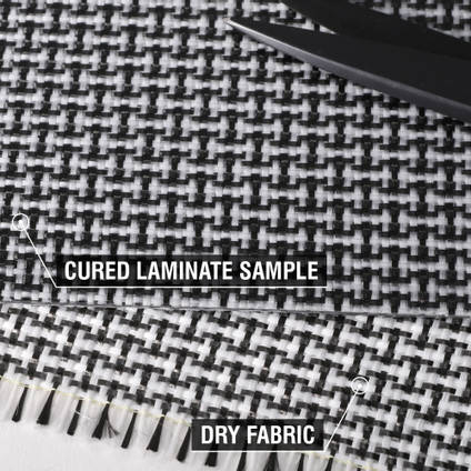 200g Plain Weave 3k Carbon Innegra Cured Laminate Sample