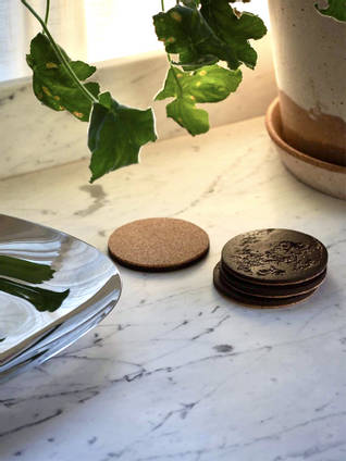 Coffee Bean and Bio Resin Coasters by Buna BF