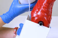 Creating a splash mould and part