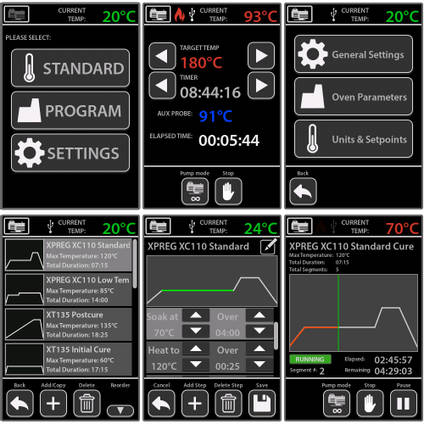 OV301 Intuitive Touch Screen Interface Screenshots