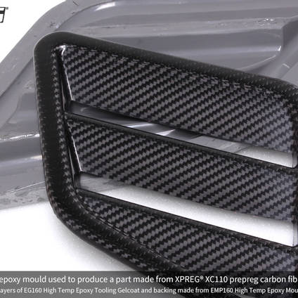 A Part Made Using a High Tempertaure Epoxy Epoxy Mould Made From EMP160 Paste and EG160 Gelcoat