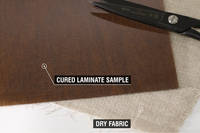 Comparing Dry Fabric and Resin Infused Sheet Sample of 180g Cross-Stitched Unidirectional Flax Fibre Thumbnail