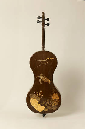 Flax Fibre Cello Reverse Art Detail