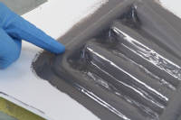 Apply the second layer of EG160 tooling gelcoat