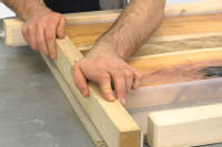 Setting up resin barriers