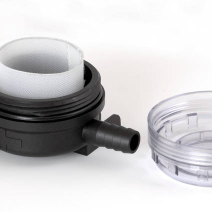 VF1 Vacuum Pump Inlet Filter with the Lid Removed