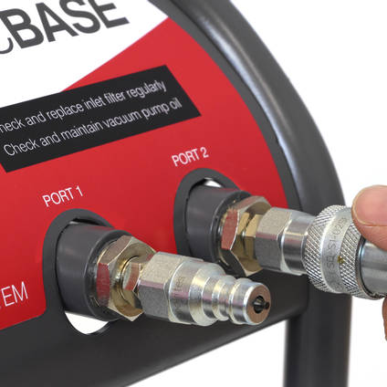 Connecting Vacuum Hoses Using VC200 Quick Release Couplings (not included)