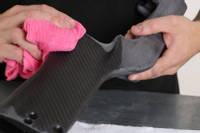 Thoroughly clean the part